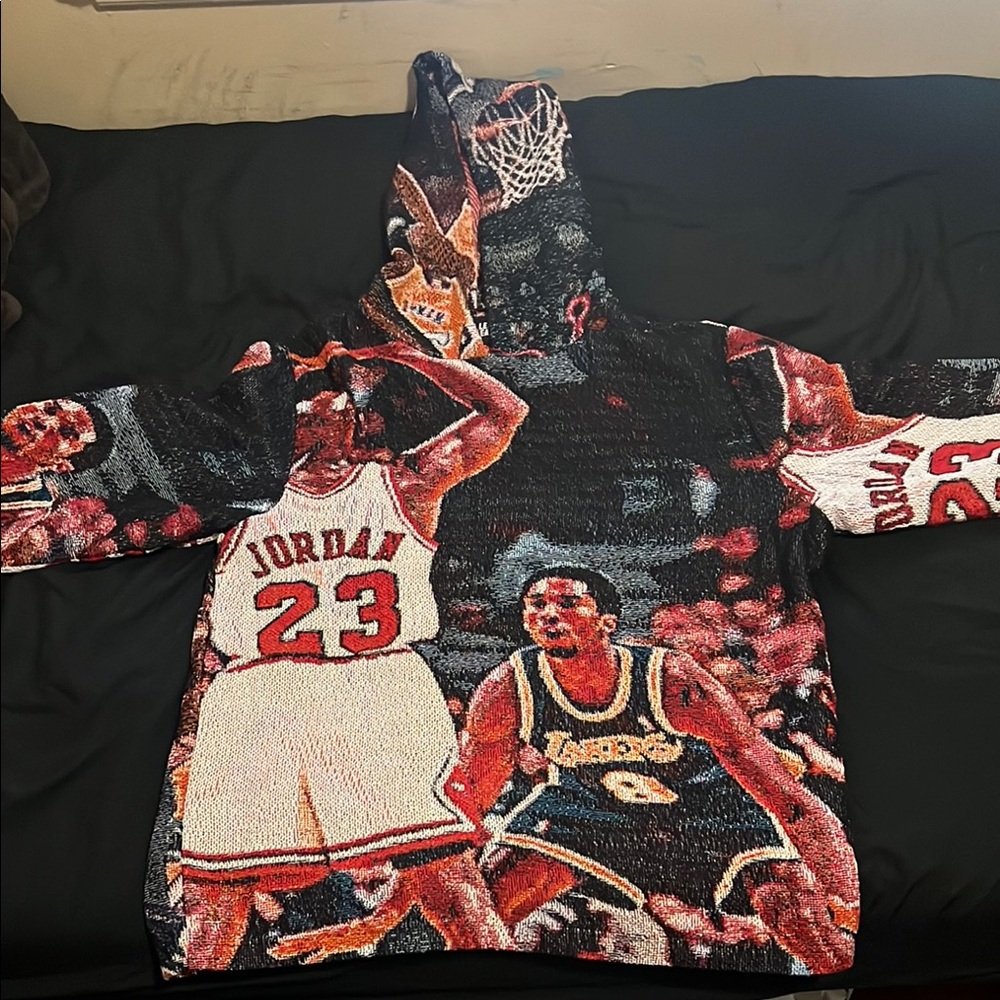 Jordan Graphic Hoodie - Black and Red